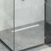 Drenaggio doccia 2 in 1 Argento 80 cm Acciaio Inox 304