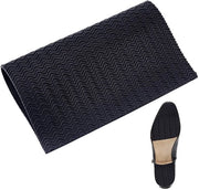 Sostituti di Podo per Uomo/Donna - Antiscivolo - Piastra di Gomma - Podo Pieghevole - Sostituzione del Tacco - 3 mm di Spessore - Nero