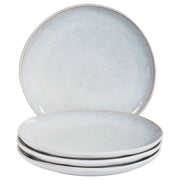 Set di 4 piatti da dessert fatti a mano finitura smalto reattivo Grigio chiaro Cucina Sala da pranzo
