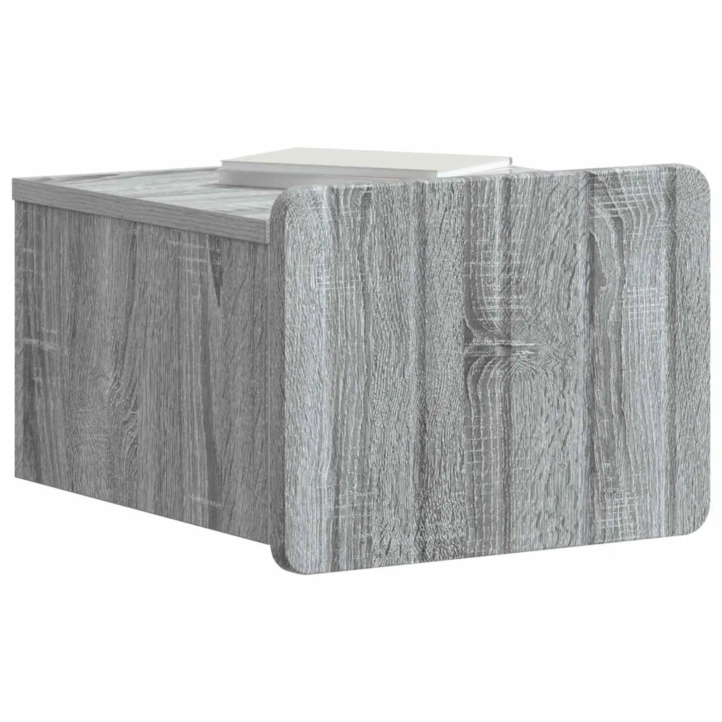Mobiletto da notte a muro 2 pcs Grigio Sonoma 33 x 34,5 x 24 cm 898268