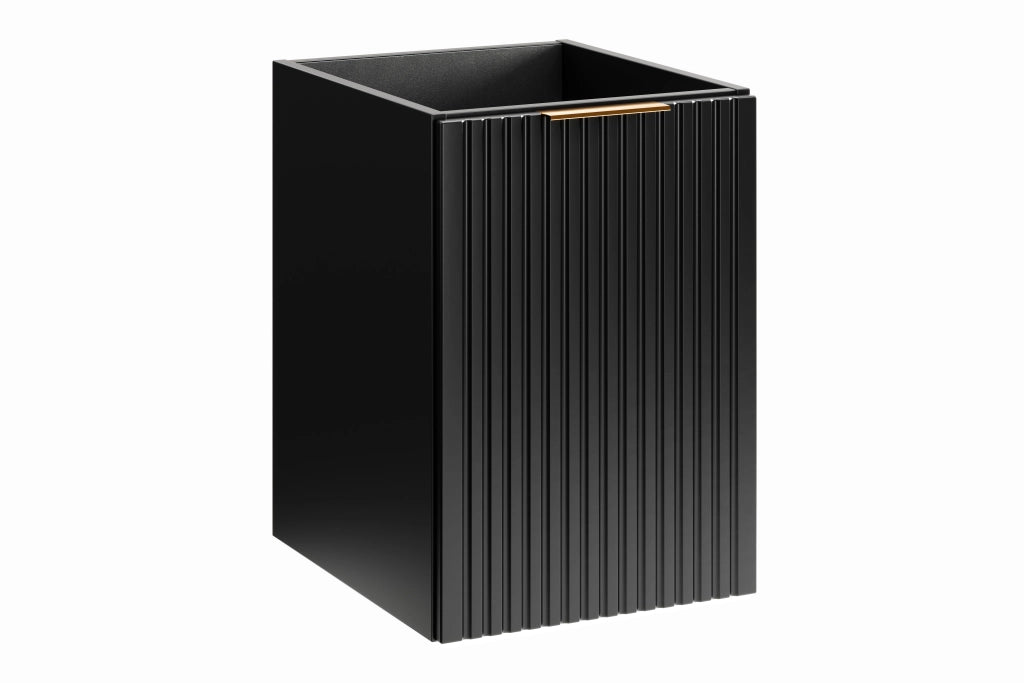 Mobile sotto piano 40 cm con cesto portabiancheria Adel Black 40 x 57 x 46 cm