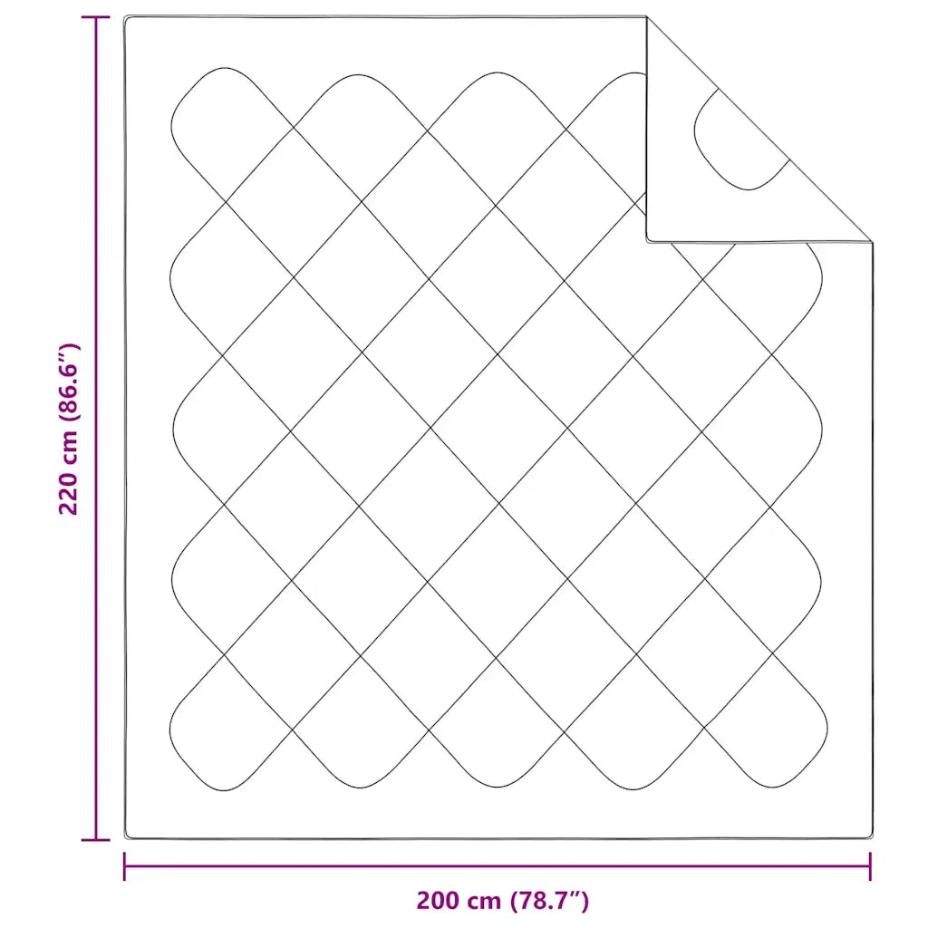 Piumone Bianco 220 x 200 x 3 cm Poliestere 42007765