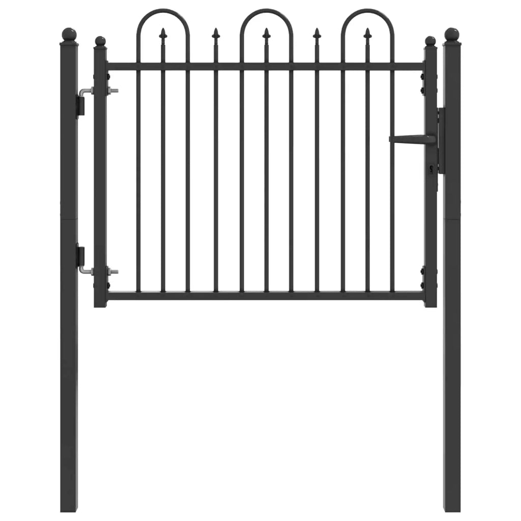 Cancello per recinzione HORST 100 x 75 cm Metallo Nero CFW6896454