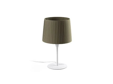 Faro Barcelona 64316-37 - SAMBA S Mini lampada da tavolo bianca/bordata verde