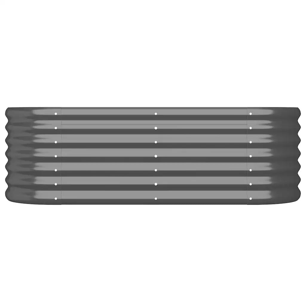 Letto da Giardino in Acciaio Zincato 114x40x36 cm Antracite 318866