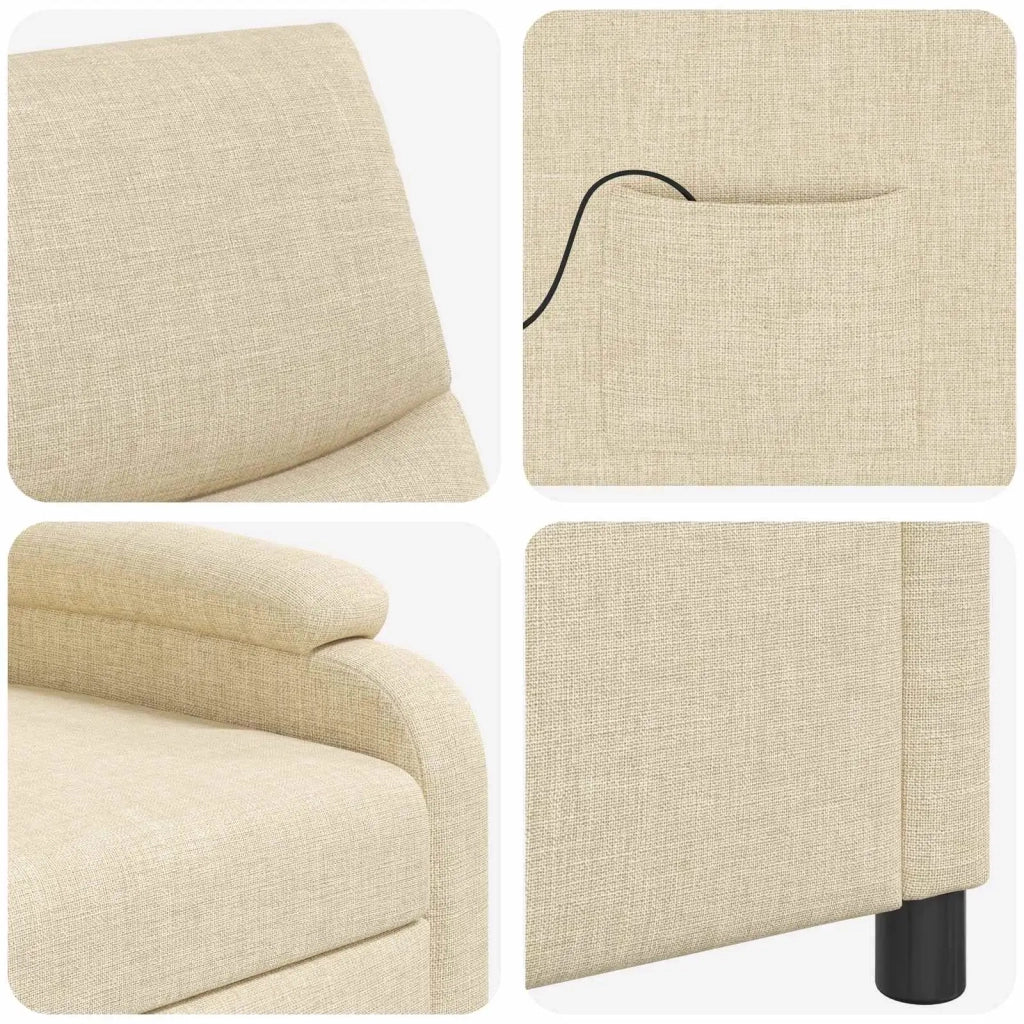 Divano Sedia-Poltrona Massaggiante Crema Tessuto 540643