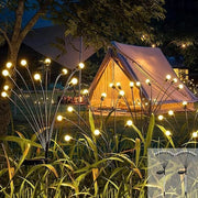 Illuminazione Solare per Giardino - Luminaria di Sfida - 10 contenitori x 2 - Insetti Luci - Energia Solare - Improrovato all'Acqua - Punti di Accensione - Bianco Caldo
