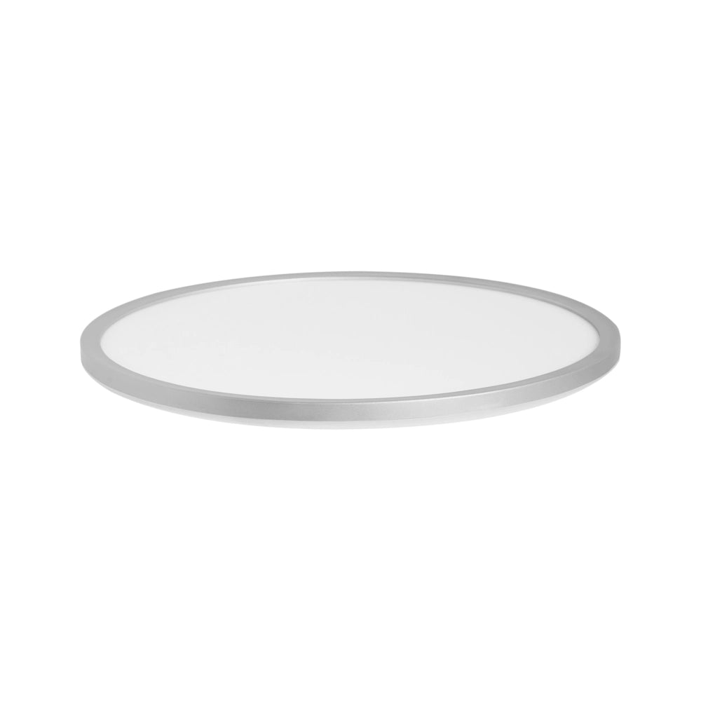 Plafoniera LED Argento 42 cm Sintetica Rotonda Pannello Luminoso LED a Filo Soffitto con Telecomando