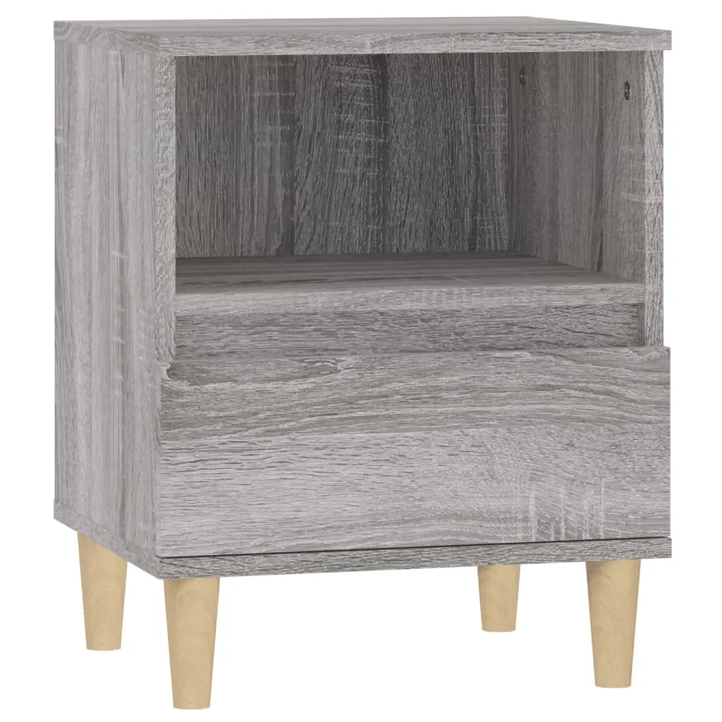 Comodino Grigio Sonoma 40x35x50 cm 821806