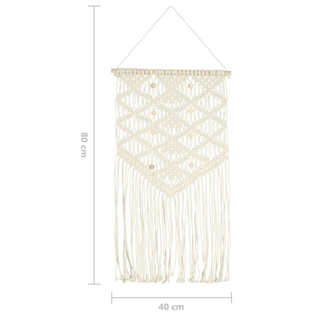 Decorazione da Parete in MacramÃ¨ 40x80 cm Cotone