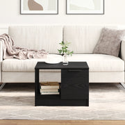 Tavolino da caffÃ¨  Nero Rovere 50x50x36 cm Legno ingegnerizzato