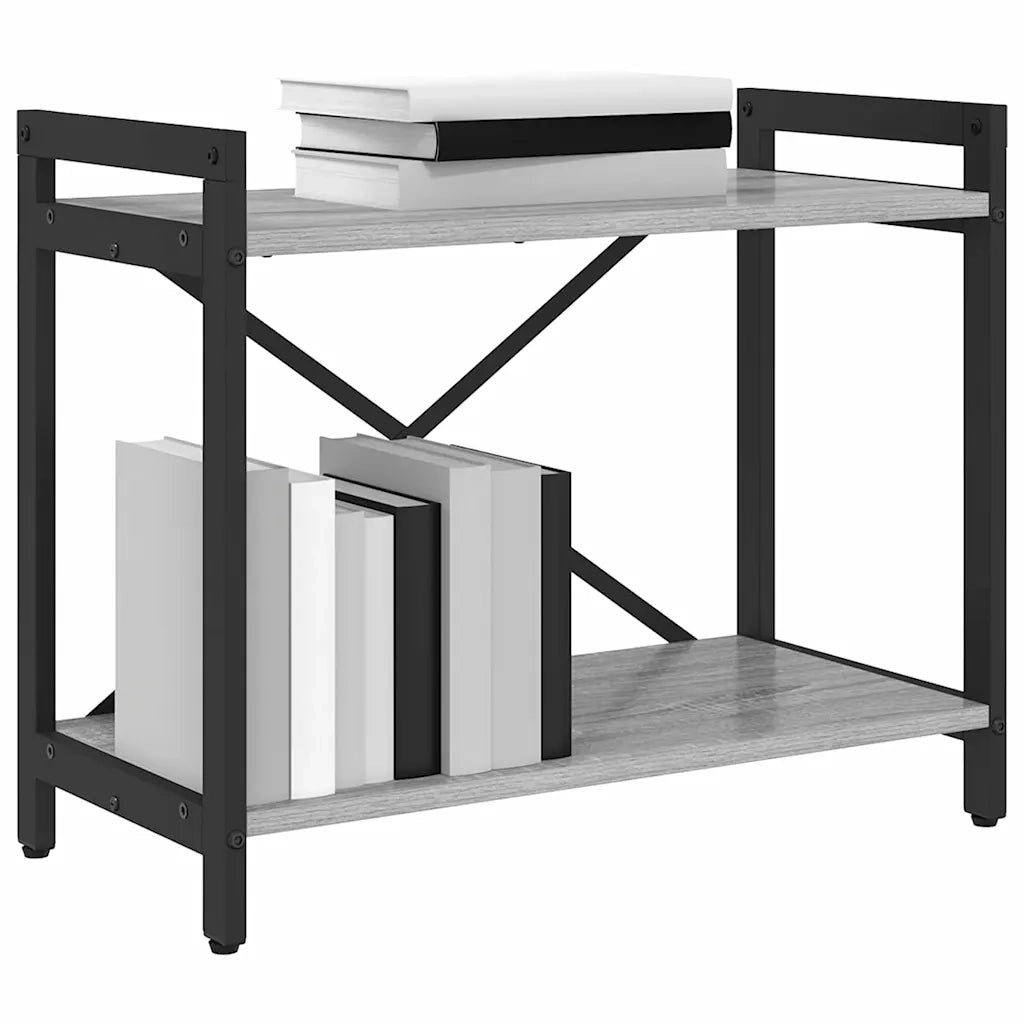 vidaXL Libreria Grigio sonoma 60 x 30 x 48.5 cm Legno multistrato