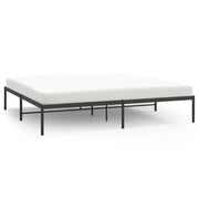 Letto matrimoniale | Letto per adulti | Giroletto in Metallo Nero 183x213 cm