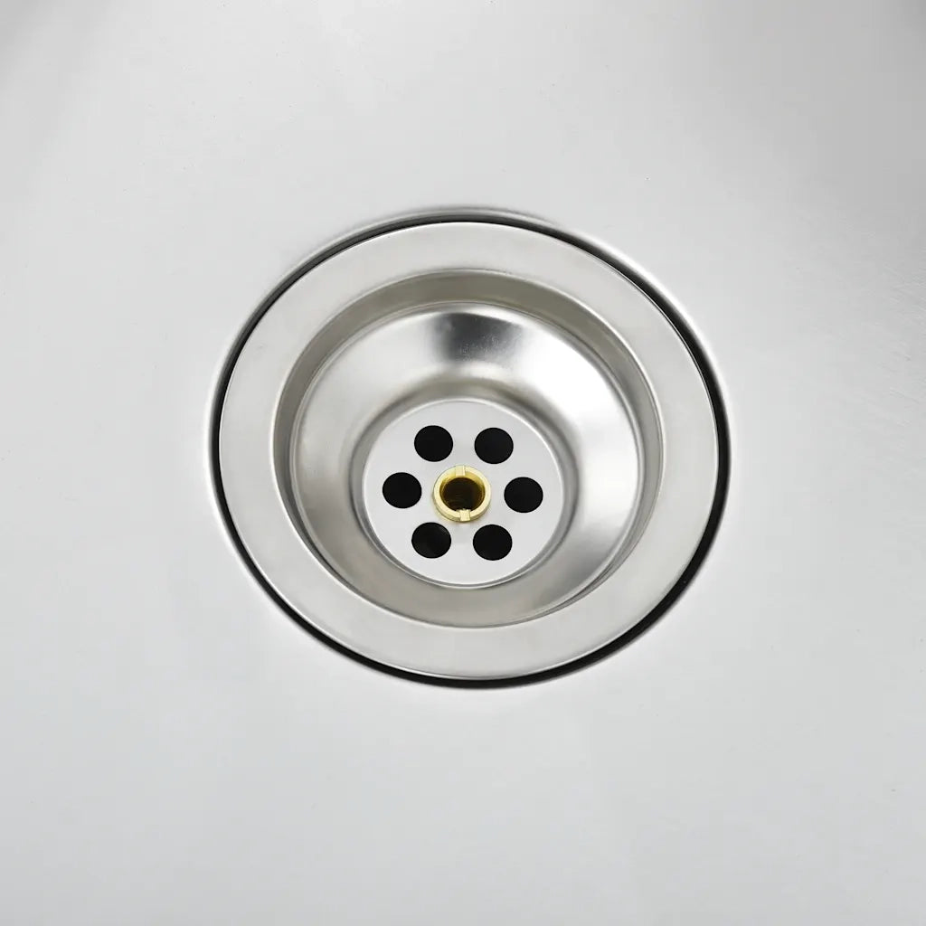 Lavello da Cucina Lavorato a Mano con Filtro in Acciaio Inox 145078