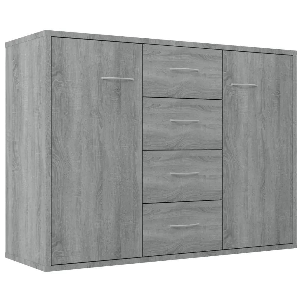 Credenza Grigio Sonoma 88x30x65 cm in Legno Multistrato 815370