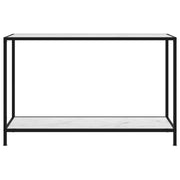 Tavolo Consolle | Tavolo d'Ingresso Bianco 120x35x75 cm in Vetro Temperato
