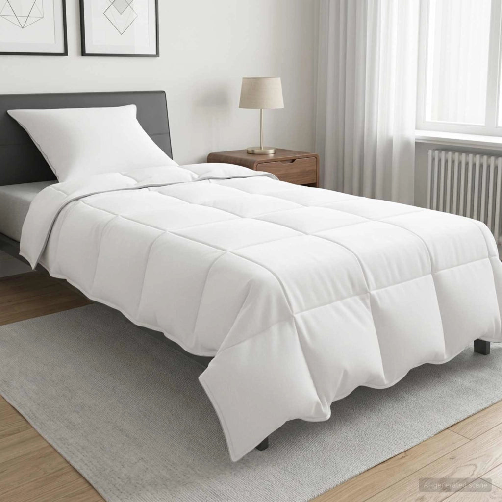 Duvet Invernale Bianco 140 x 200 cm Bambù 42041997
