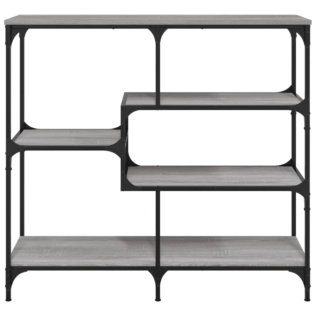 Tavolo Consolle Grigio Sonoma 103x32x95 cm in Legno Multistrato 833953