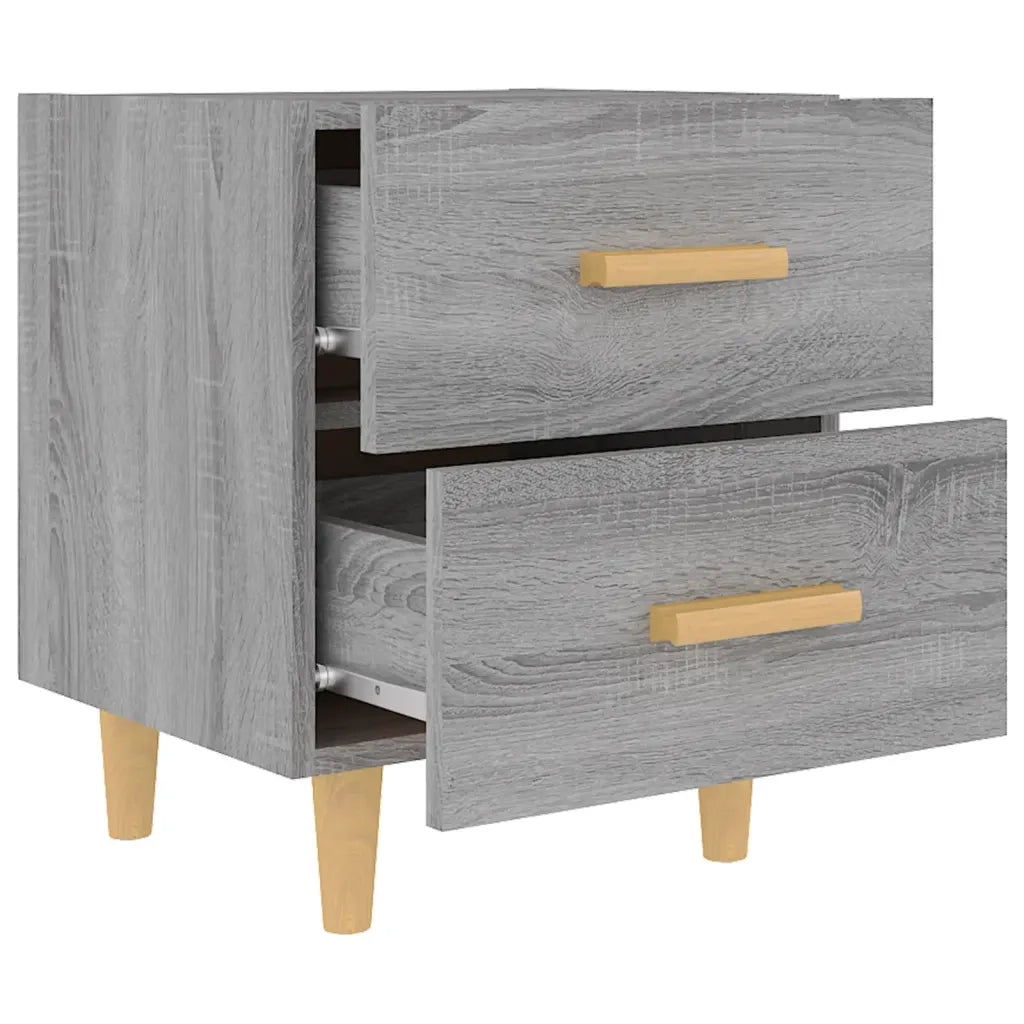 Comodino Grigio Sonoma 40x35x47,5 cm cod mxl 30836
