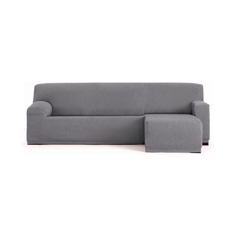 Copridivano penisola destra grigio Troya elastico 250-310 bracciolo corto