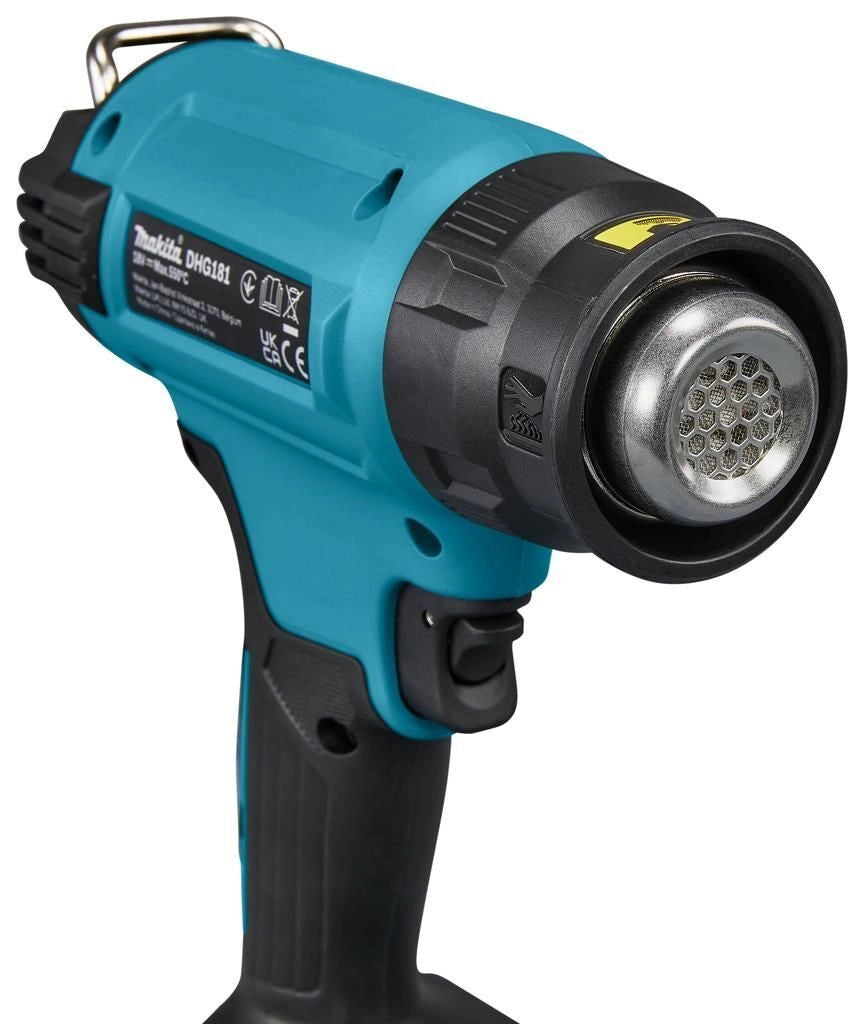 Makita DHG181ZK pistola a caldo Pistola ad aria calda 200 l/min 550 °C Nero, Verde