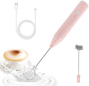 Apparecchio per la preparazione del latte - Manuale - Compatto e Ricaricabile - Rosso - Detersivo elettrico per latte - Ideale per latte e cappuccino - Per appassionati di caffè