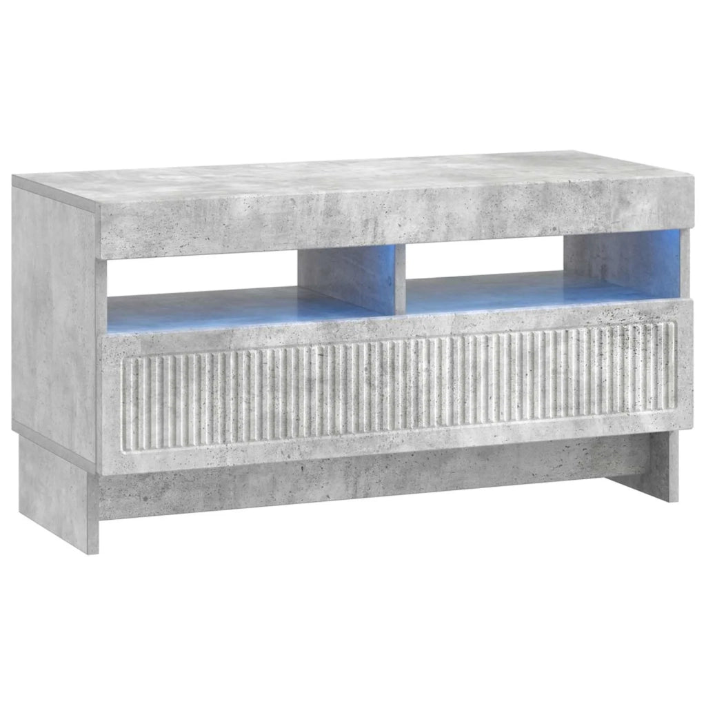 Mobile TV LED a 5 pezzi Grigio Cemento Legno ingegnerizzato 3416419