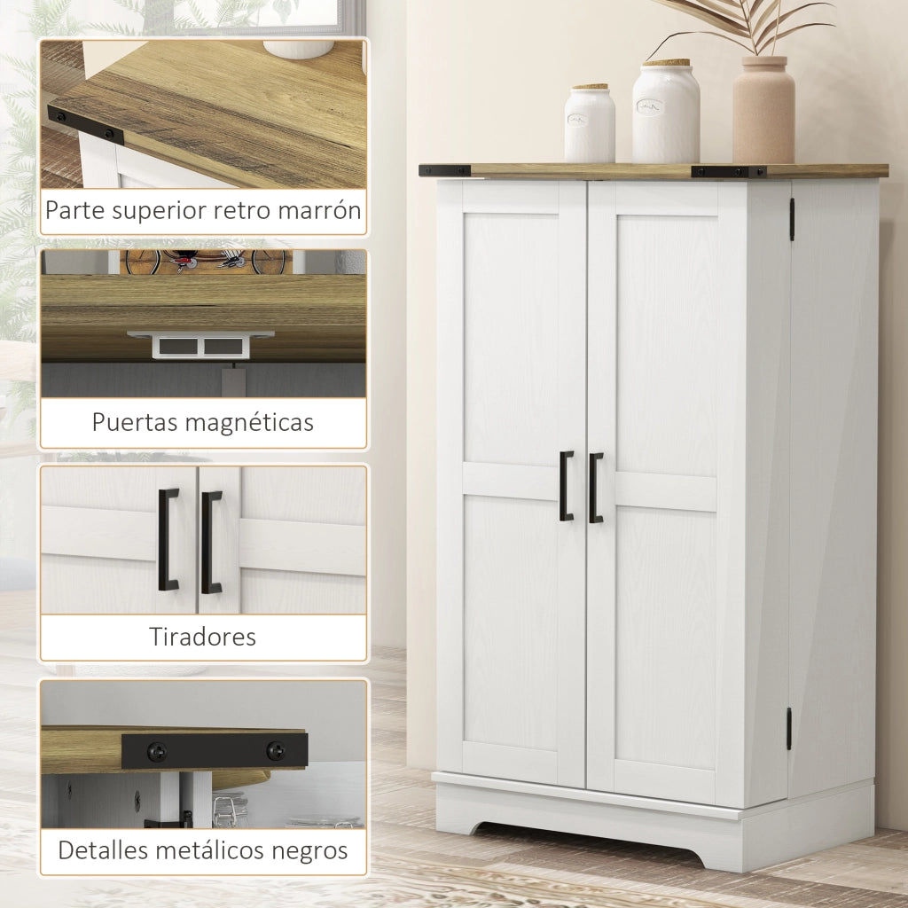 Armadio dispensa con ante ¨C zephmum ¨C crema 60x40x104 cm