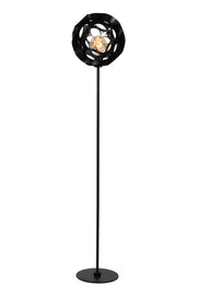 Lampada da terra HANNELORE art déco nera 1xE27