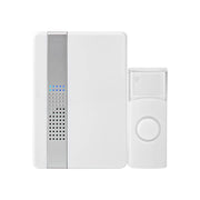 Kit Campanello Senza Fili 36 Melodie con Pulsante Trasmettitore 80dB Portata 300m IP44 Bianco Nedis