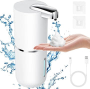 Dispensatore di sapone automatico con sensore infrarosso - 400 ml dispensatore di sapone schiuma ricaricabile per bagno e hotel