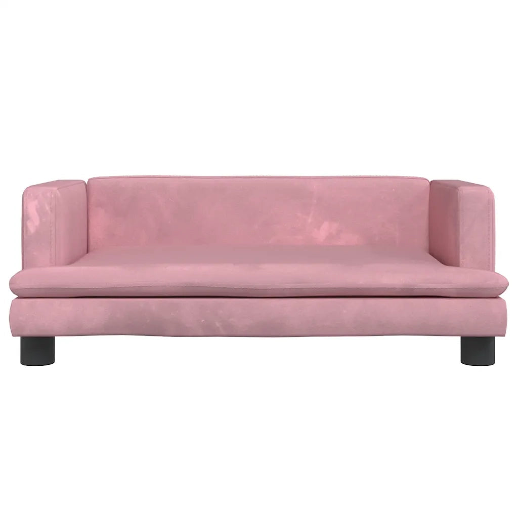 Divano per Bambini Rosa 80x45x30 cm in Velluto 3196308