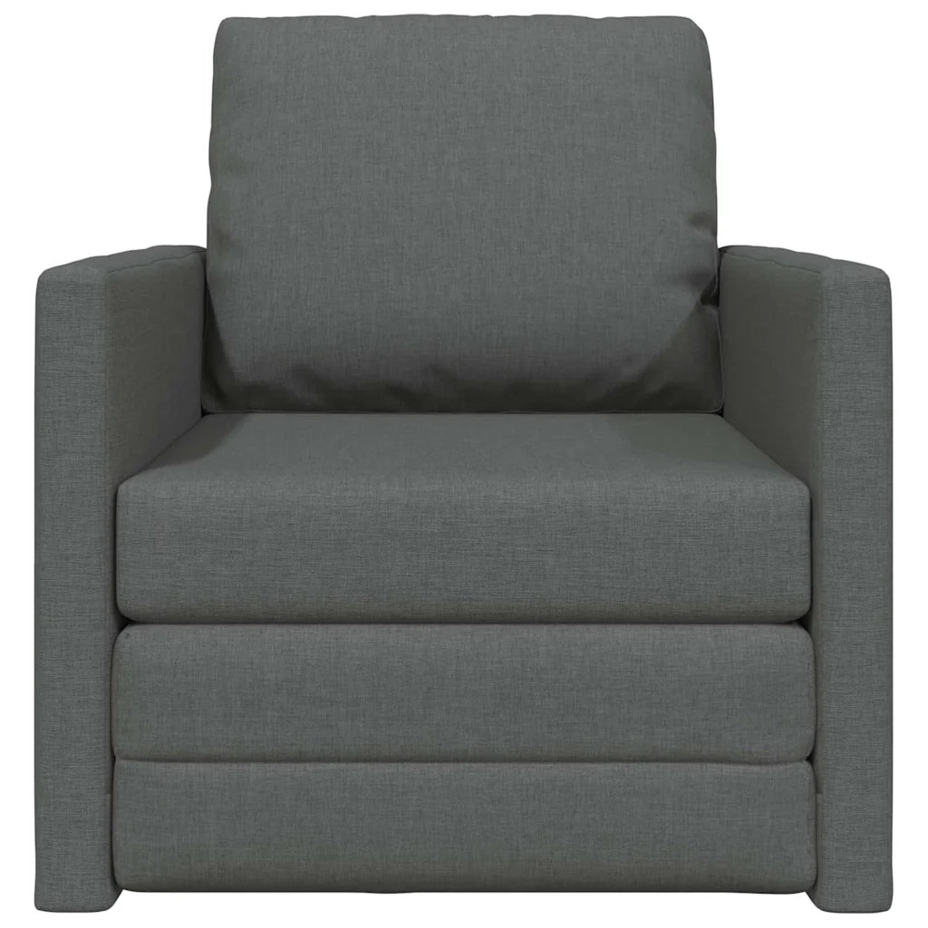 Divano letto-Sofa Letto-Daybed Grigio scuro 74 x 77 x 81 cm Tessuto
