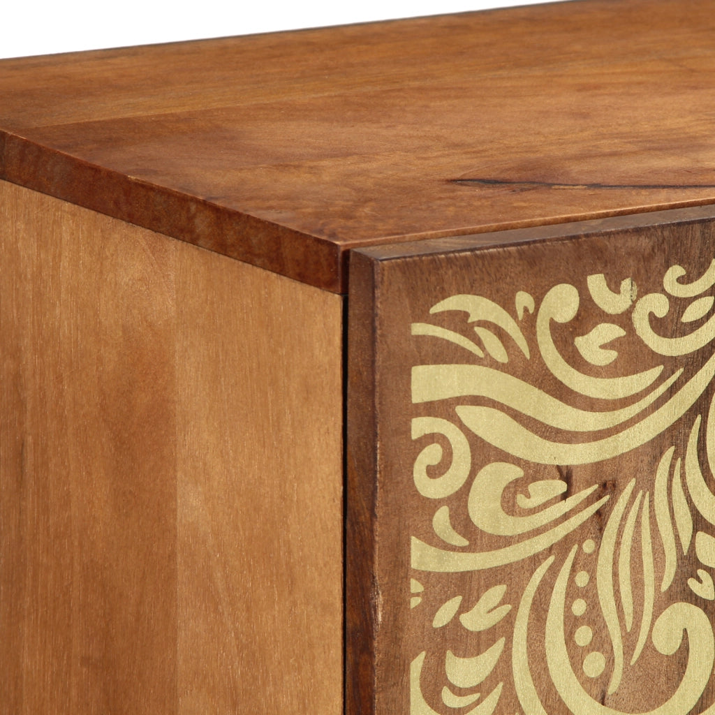 Sideboard 90x33x75 cm in legno massello di mango