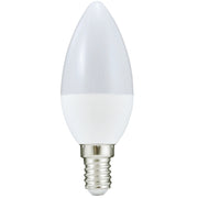 Lampadina LED C37 E14 7W 640lm 3000K opale Polux Platinum