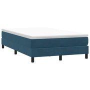 Giroletto a Molle senza Materasso Blu Scuro 120x210 cm Velluto 3315823