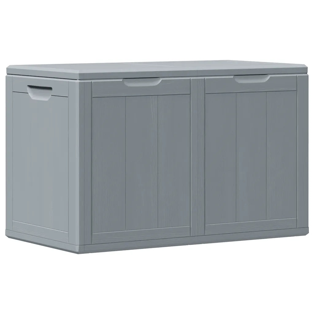 Baule da Giardino 180 L Grigio Aspetto legno in PP 151234
