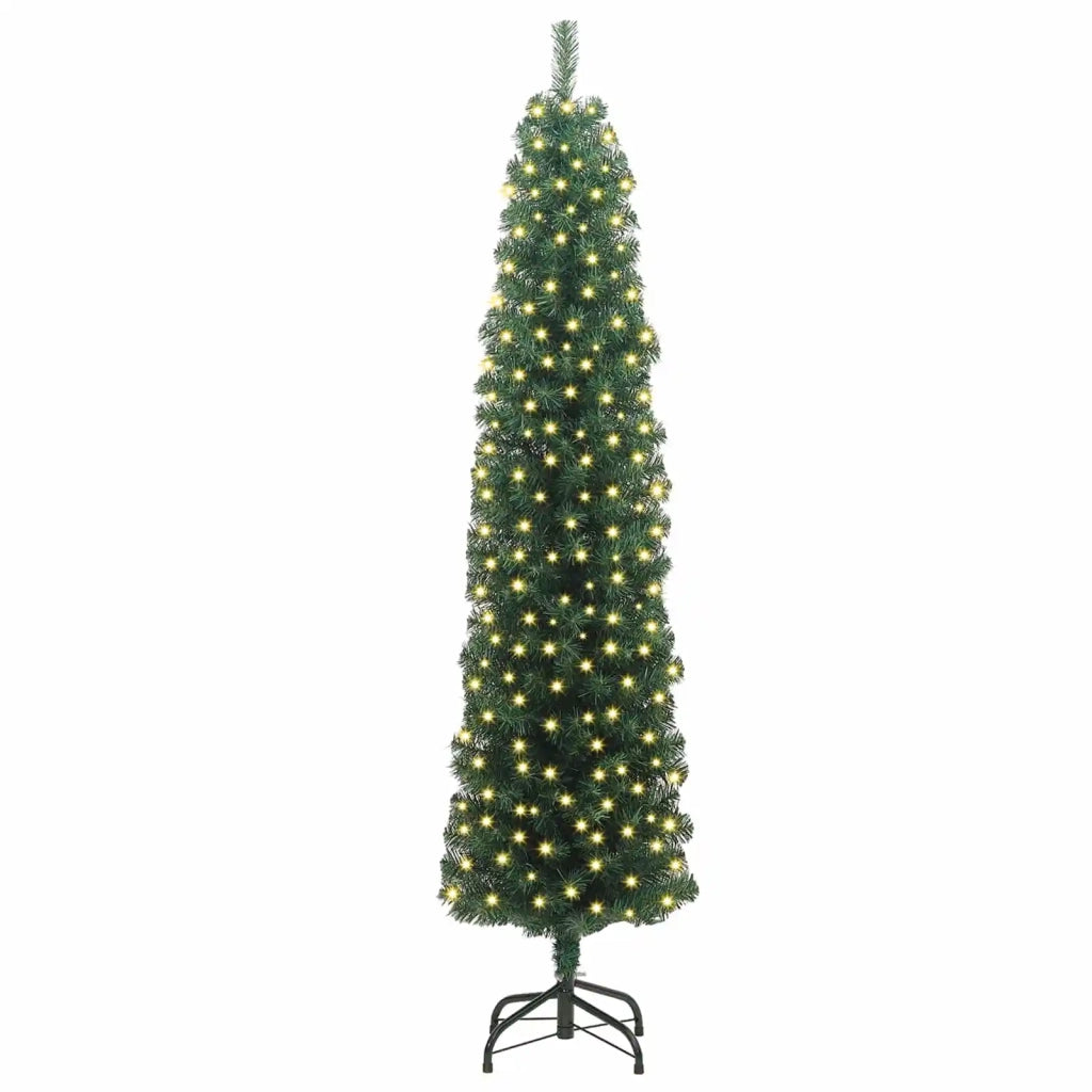 Albero di Natale | Decorazioni natalizie artificiale con 300 LED Verde 180 cm