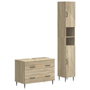 Set di Armadi da Bagno da 2 Pezzi HAARLEM Rovere Sonoma 3417533