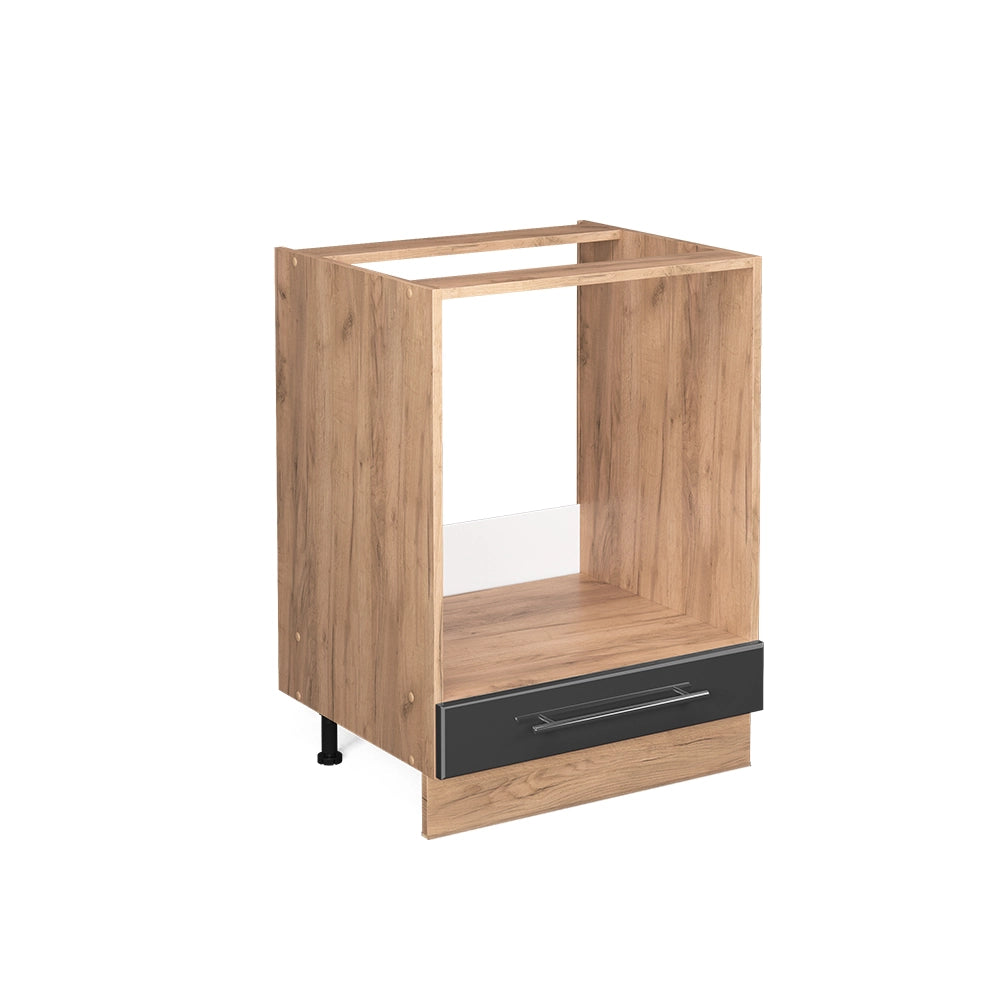 Vicco Mobile per forno da incasso Antracite lucido 60 cm senza piano di lavoro