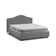 Letto Matrimoniale Akym, Letto Matrimoniale Materasso Incluso Made in Italy, Grigio