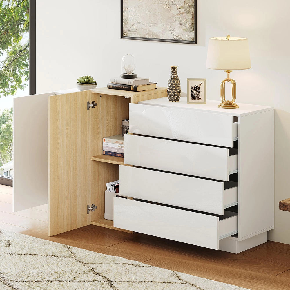 Buffet - Xylo - bianco minimalista spazio stoccaggio