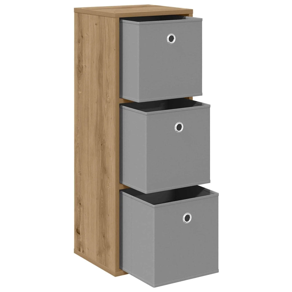 Credenza con cassetto Rovere artigianale 30,5 x 27 x 84,5 cm