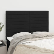 Testiera Nera 144x5x118/128 cm Tessuto 3116472
