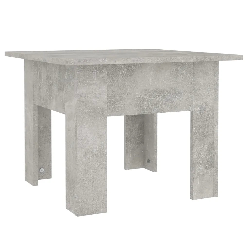 Tavolino da CaffÃ¨ Grigio Cemento 55x55x42 cm in Truciolato