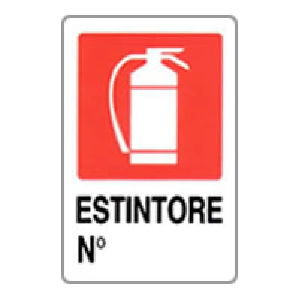 Cartello targa estintore 20x30