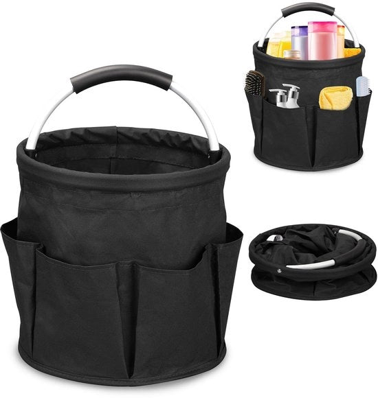 Tas di stoccaggio pieghevole in tessuto Oxford - 6 taselli esterni - impermeabile - 28 x 28 cm - peso 300 gram