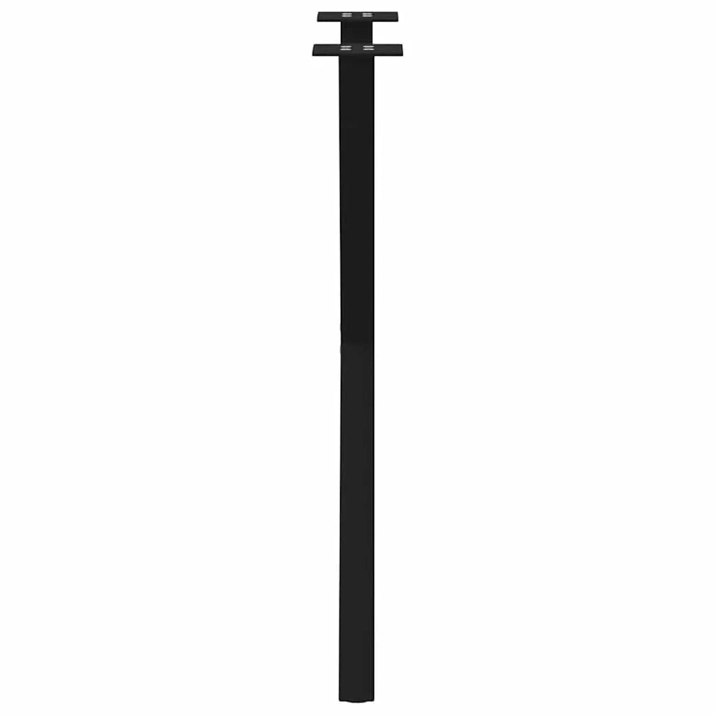 Set di 2 gambe per tavolo da pranzo a forma di X 50 x 72 cm supporto robusto finitura moderna in acciaio nero 02_0057181