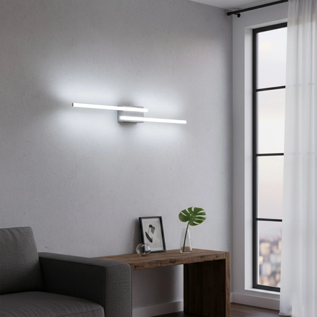 Applique Moderna Melbourne Cemento E Alluminio Led Dimmerabile 20W 3000K/6000K