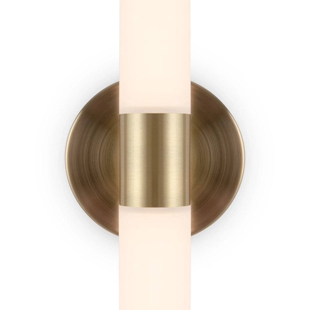 Applique Da Parete Moderno Axis Alluminio Oro Acrilico 1 Luce Led 10W